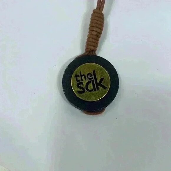 The Sak Leather Two Tone Shoulder Bag Braided Strap‎ Brass Hardware Purse - Picture 5 of 12